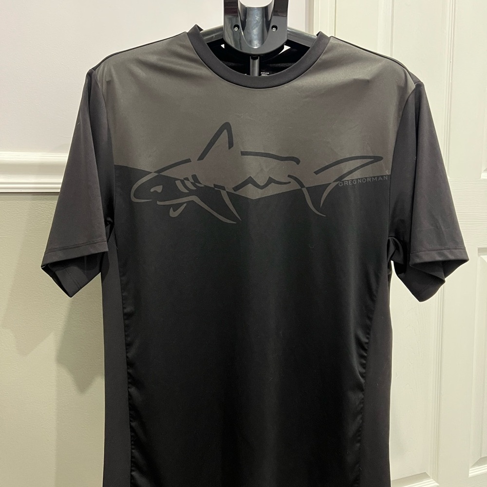 Greg Norman Black Graphic T-Shirt